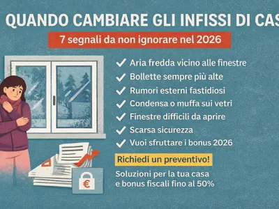 Quando cambiare gli infissi di casa: 7 segnali da non ignorare nel 2026